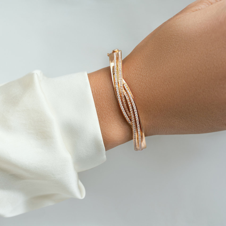 Náramek s diamanty Miracle Ribbon