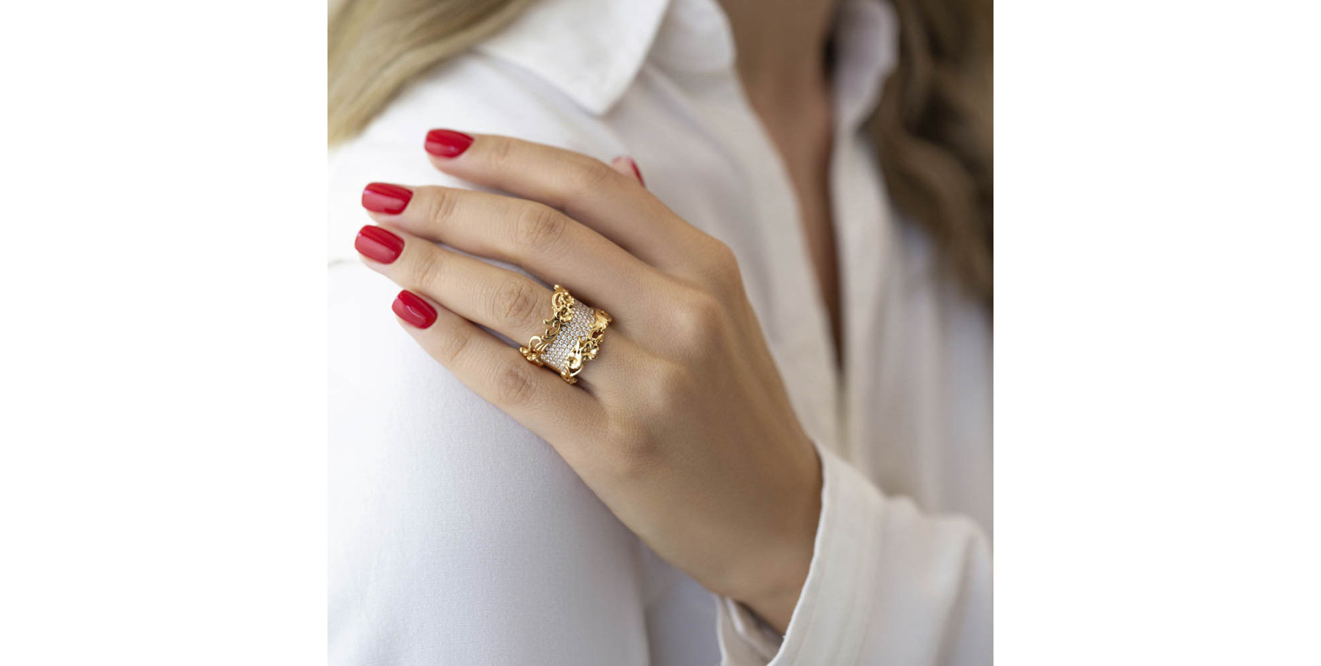 Prsten s diamanty Renaissance Symphony