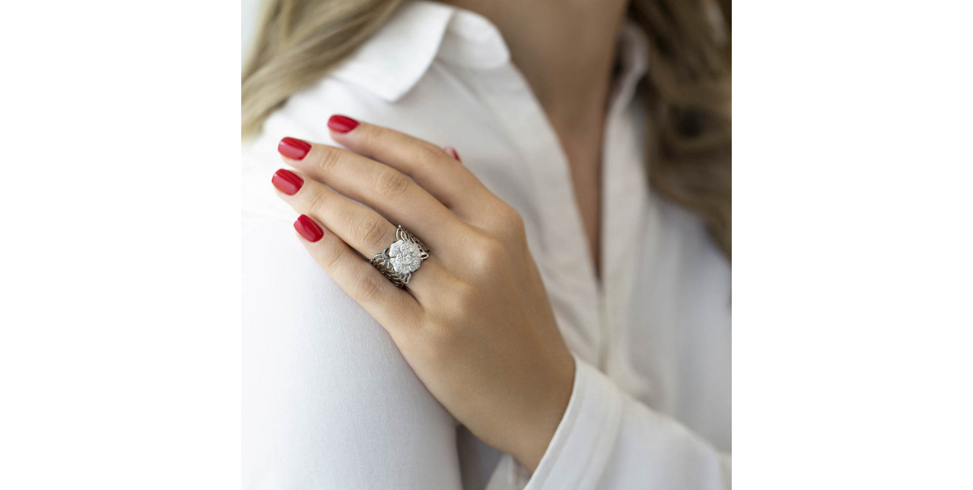 Prsten s diamanty Charming Bloom