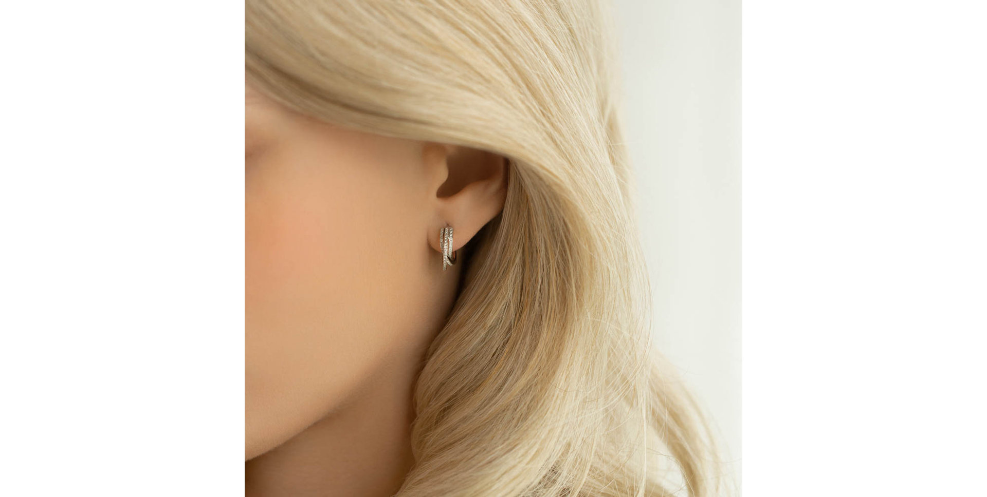 Náušnice s diamanty Infinite Dream