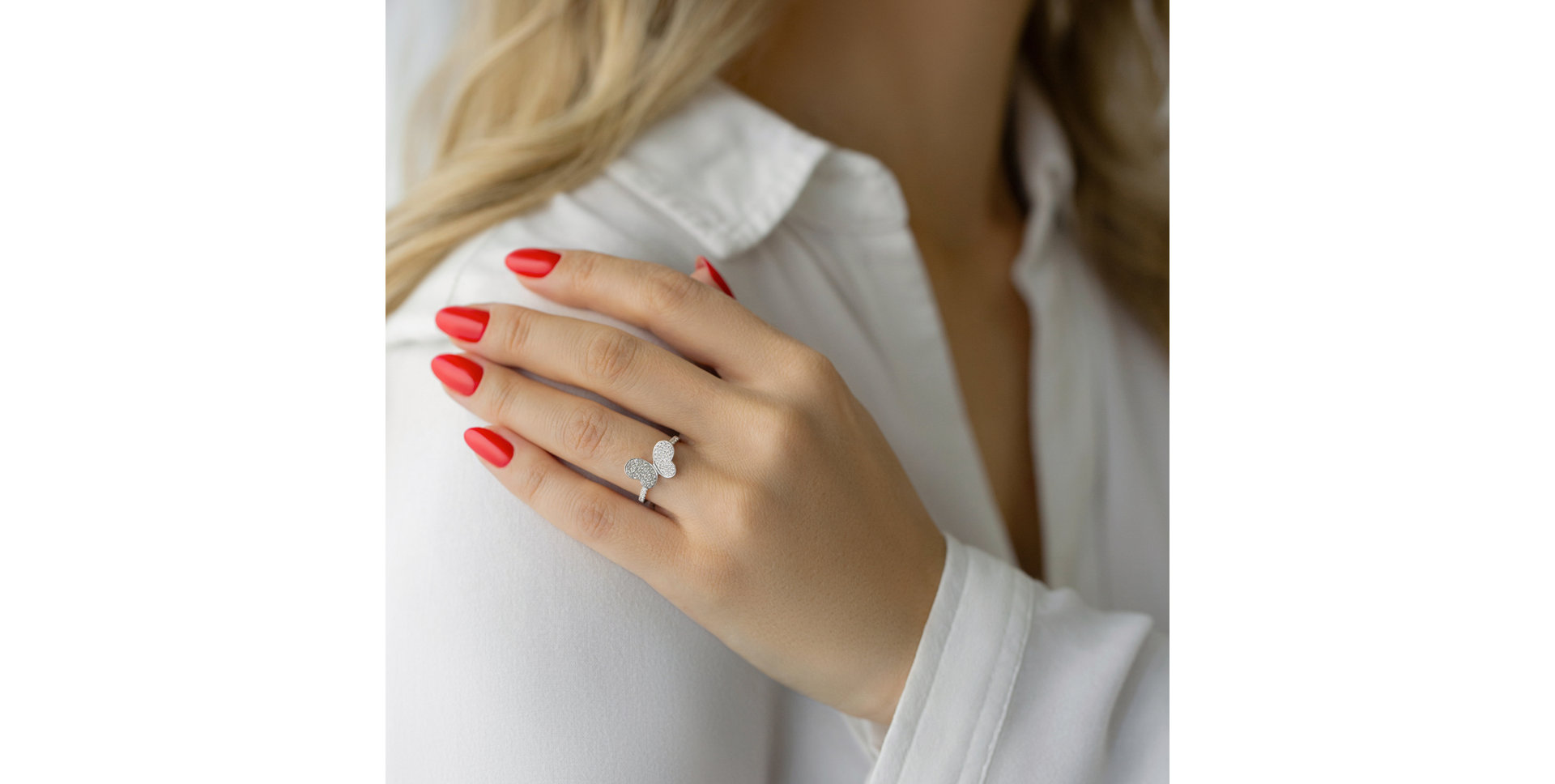 Prsten s diamanty Wings of Divinity