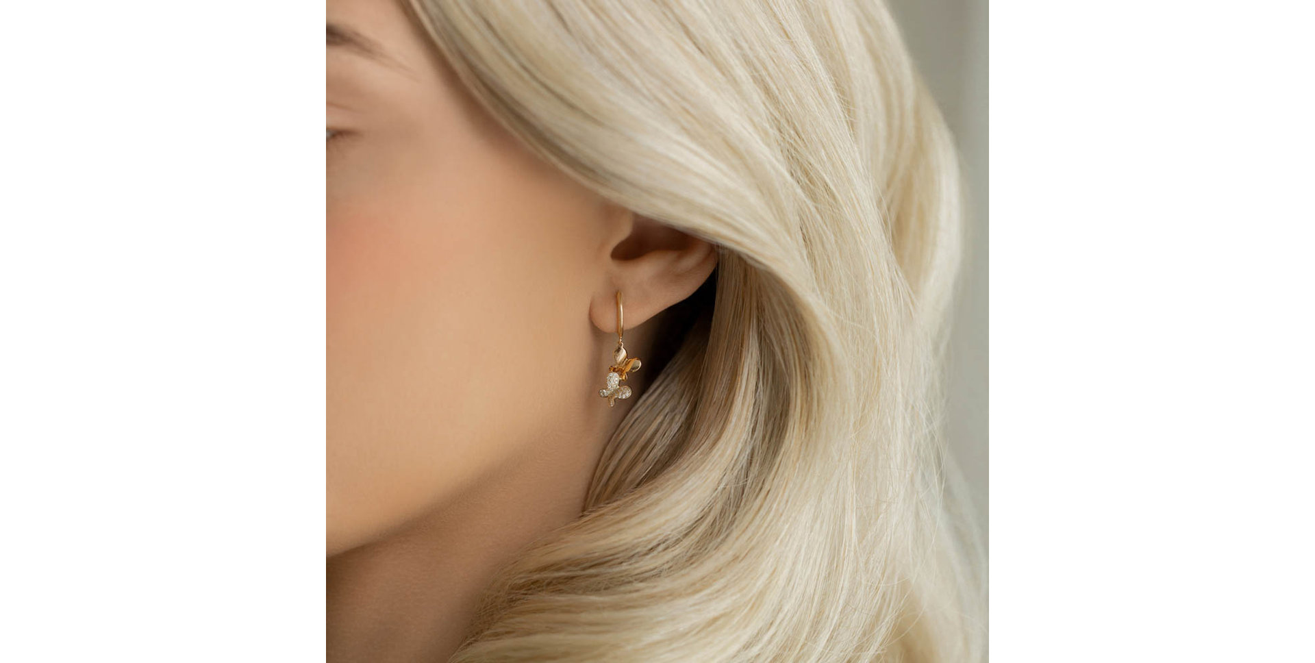 Náušnice s hnědými diamanty Fantastic Gem