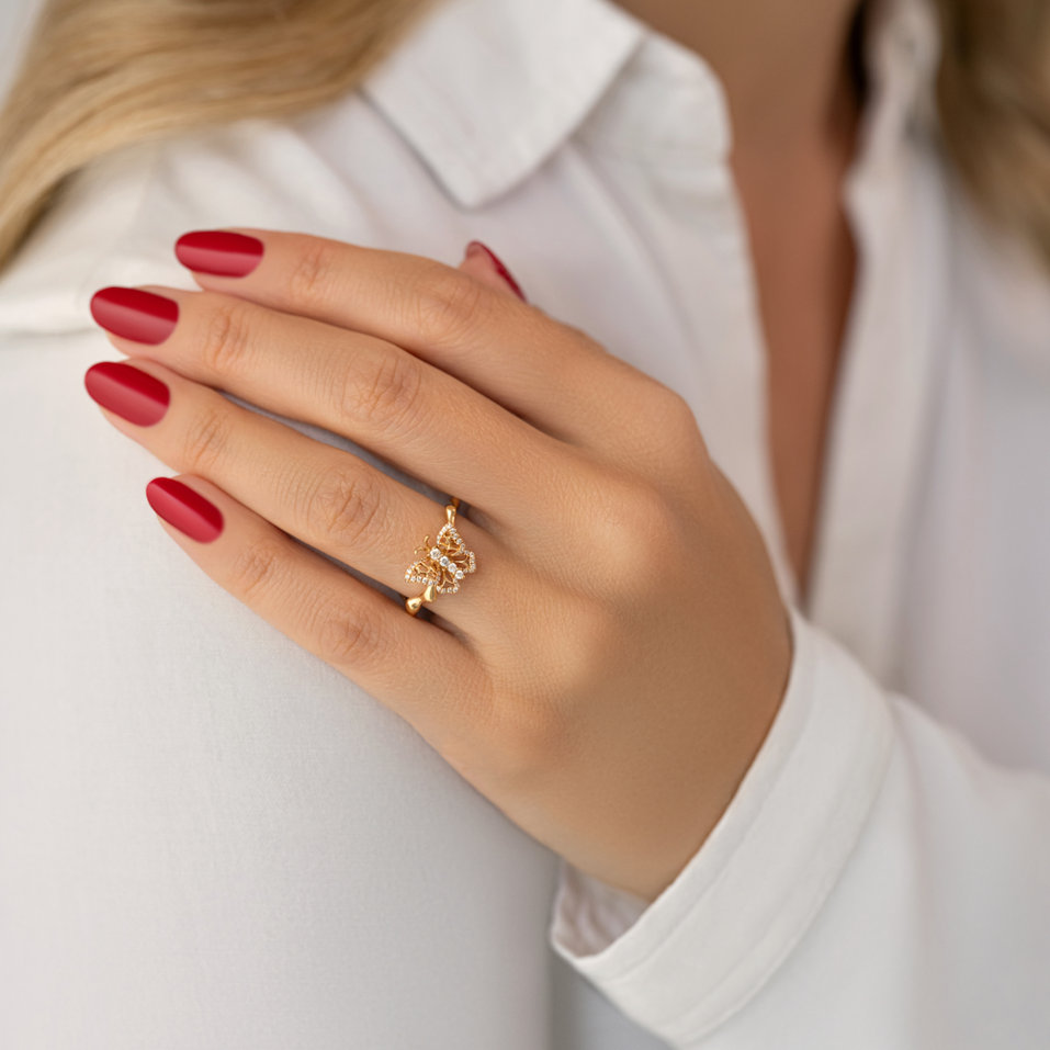 Prsten s diamanty Royal Butterfly