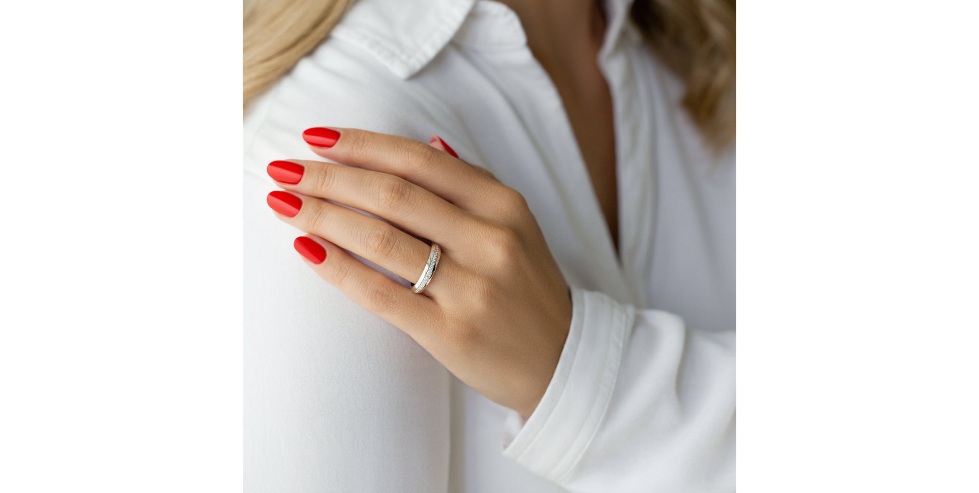 Prsten s diamanty Shiny Circulation