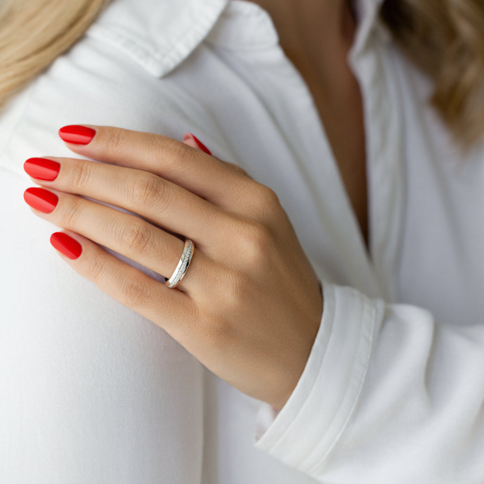 Prsten s diamanty Shiny Circulation