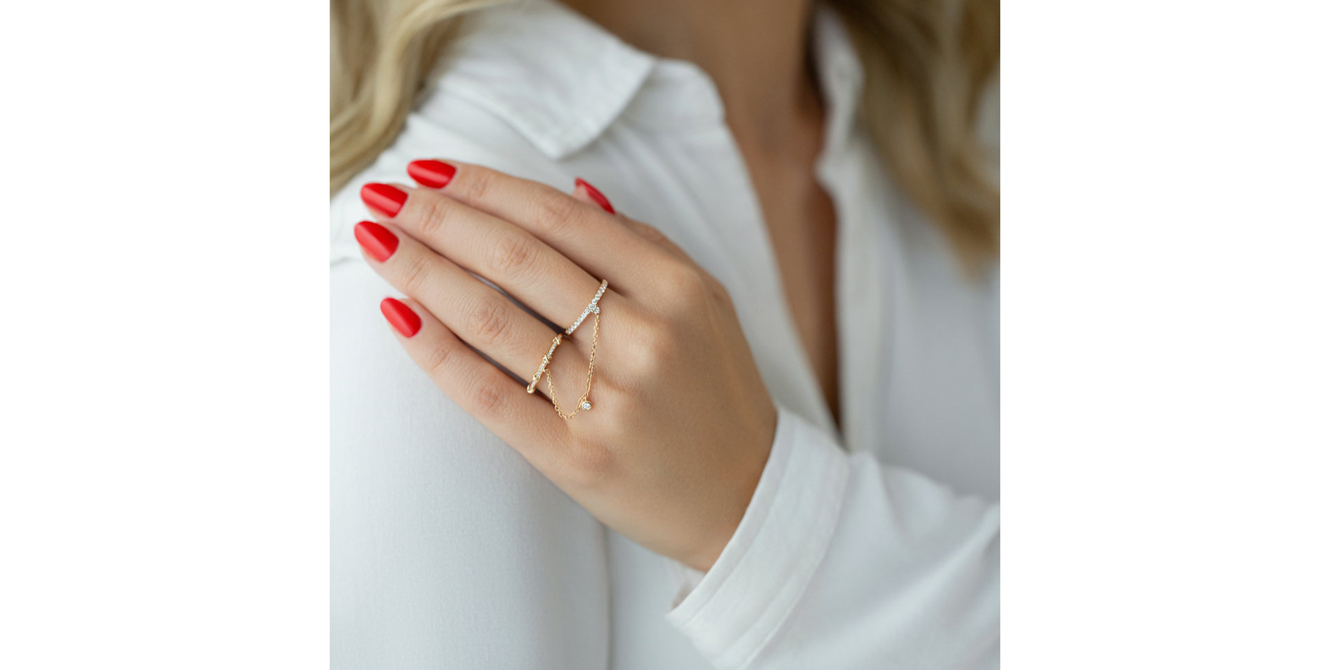 Prsten s diamanty Entwined Rings