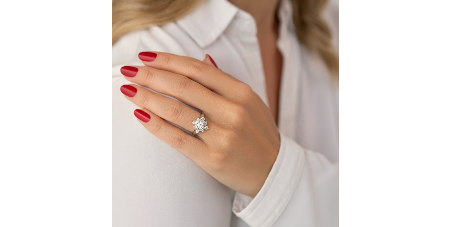 Prsten s diamanty Pristine Glacier