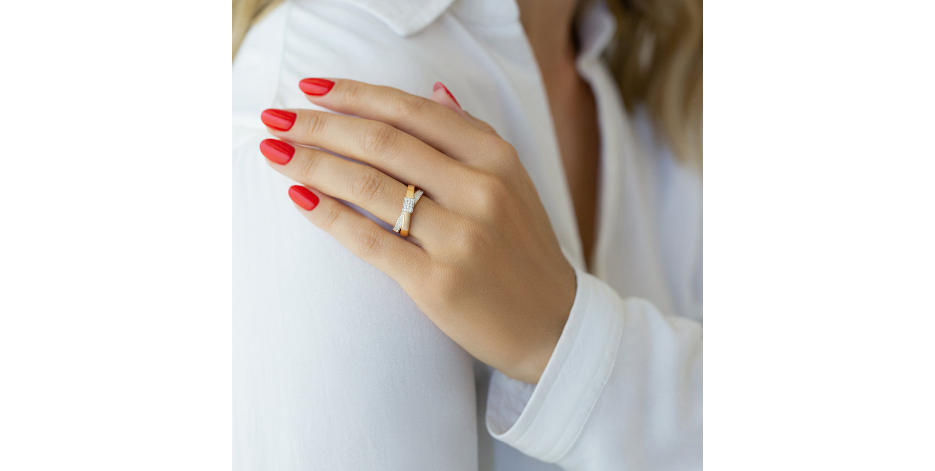 Prsten s diamanty Amazing Ribbon