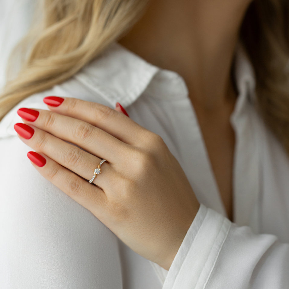 Prsten s diamanty Sevastiane