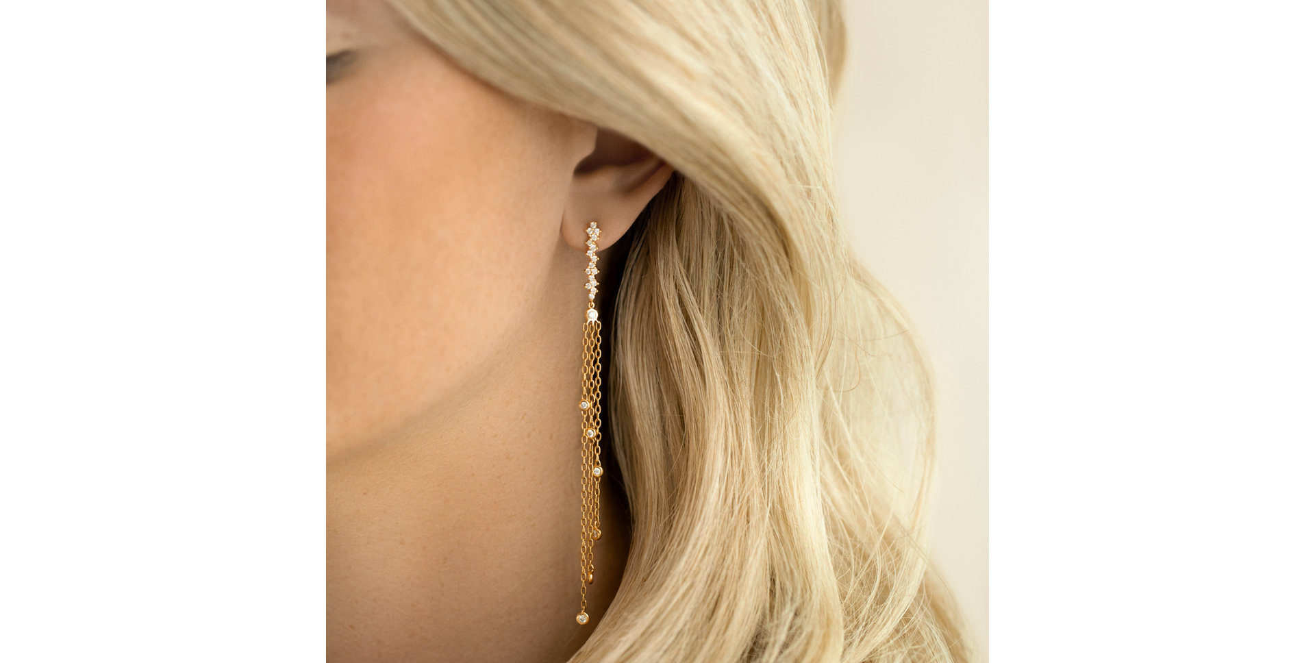 Náušnice s diamanty Sultan Waterfall