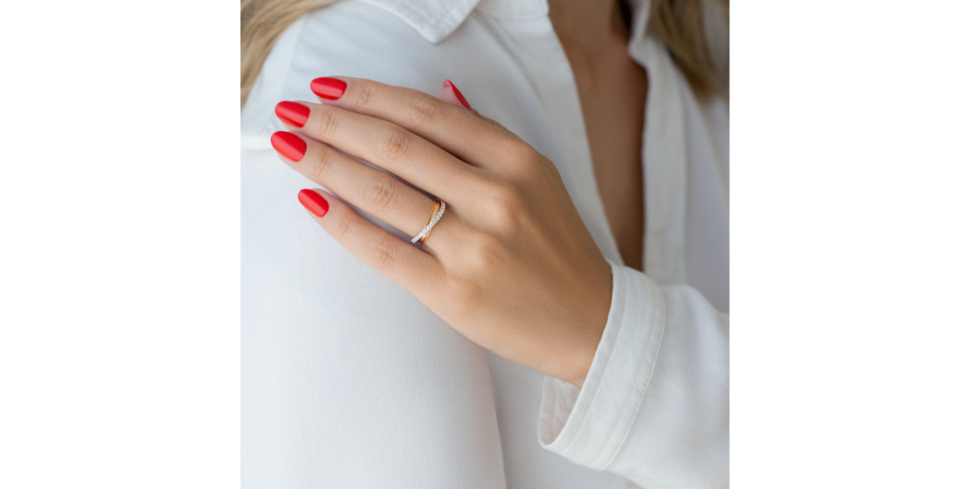 Prsten s diamanty Ribbon Passion