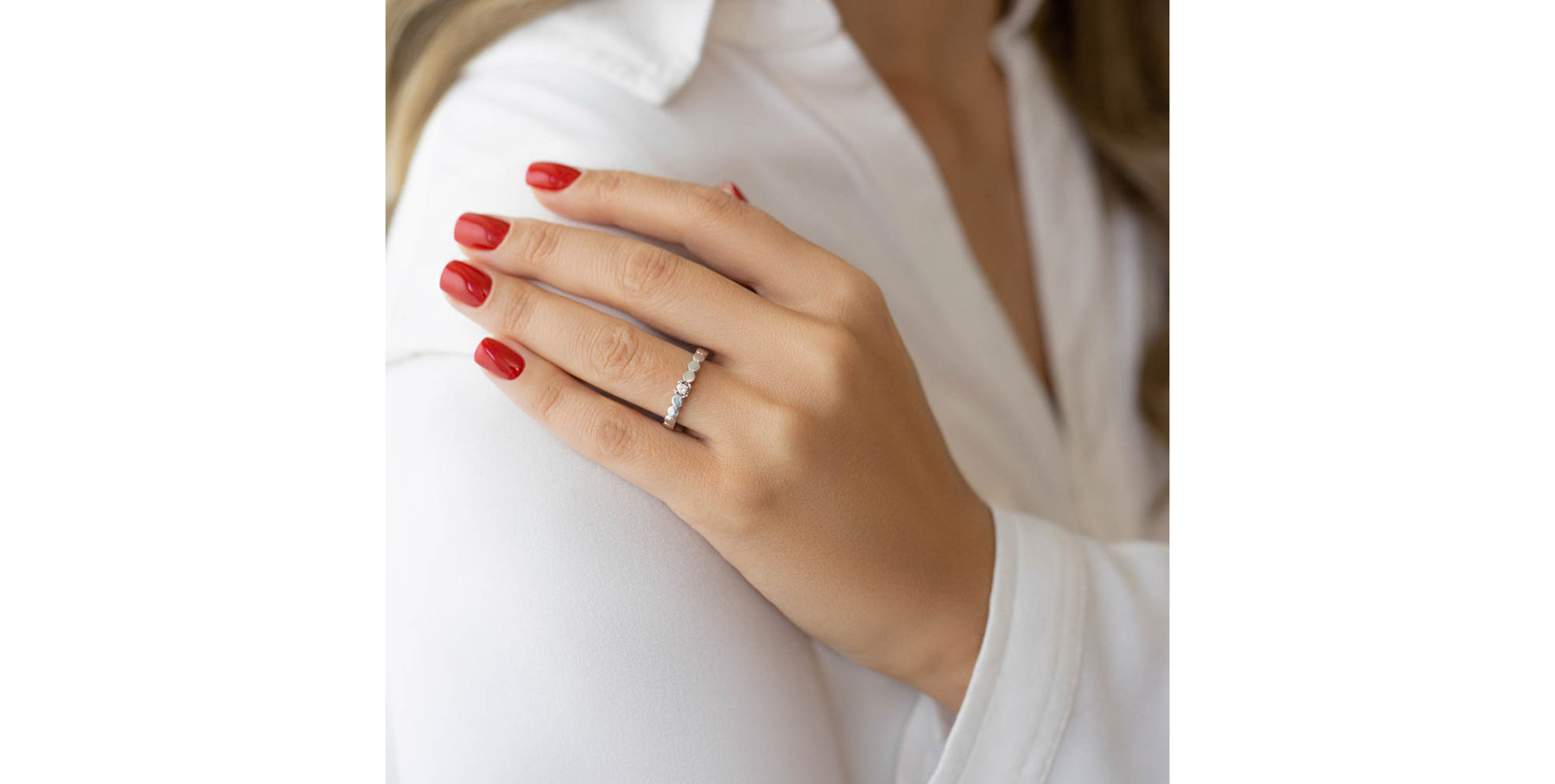 Prsten s diamantem Beloved Dots