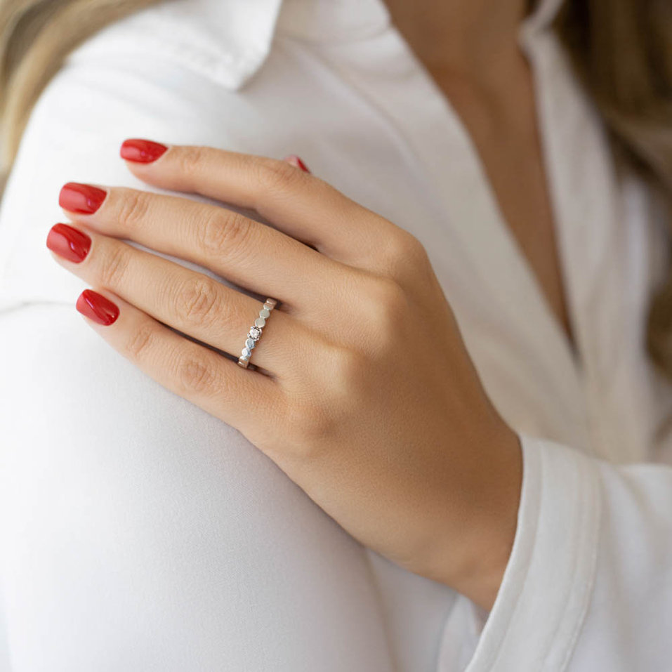 Prsten s diamantem Beloved Dots