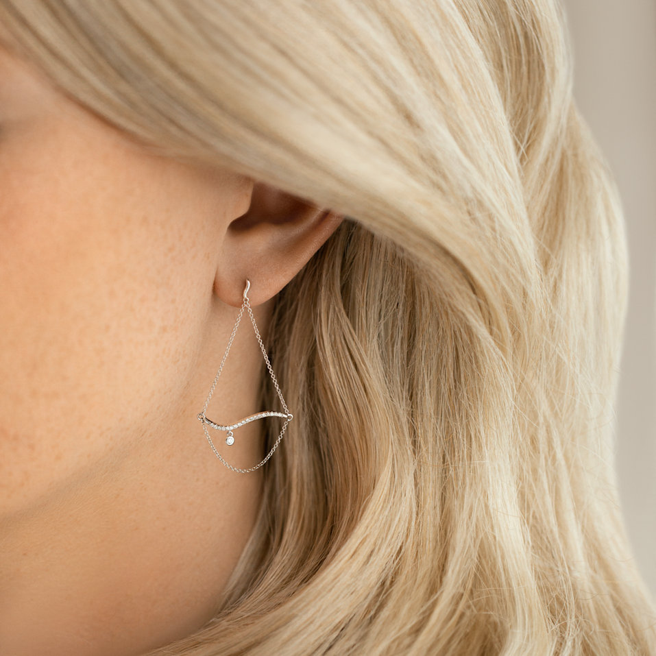 Náušnice s diamanty Oriental Princess