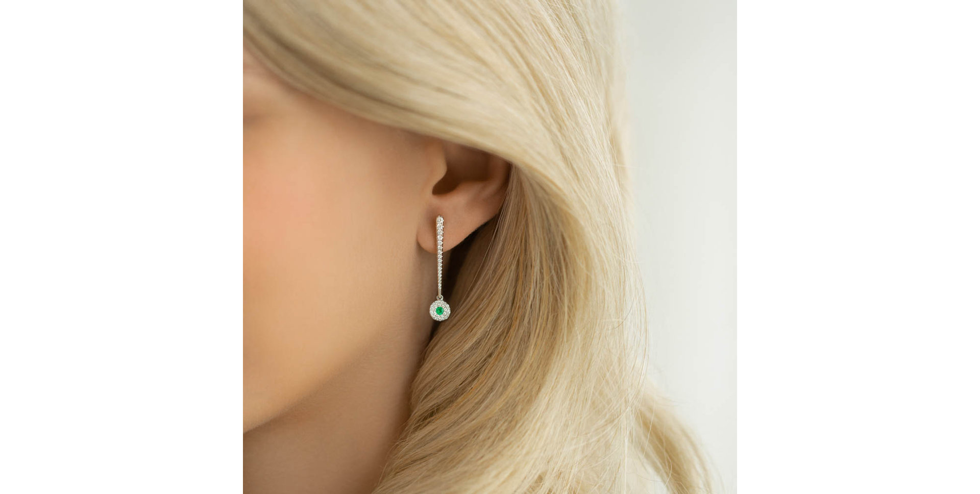 Náušnice s diamanty Sparkling Exclamation