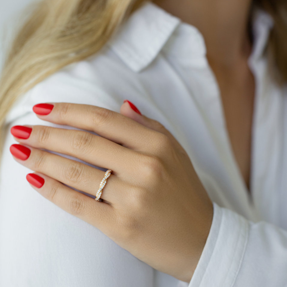 Prsten s diamanty Keleseth