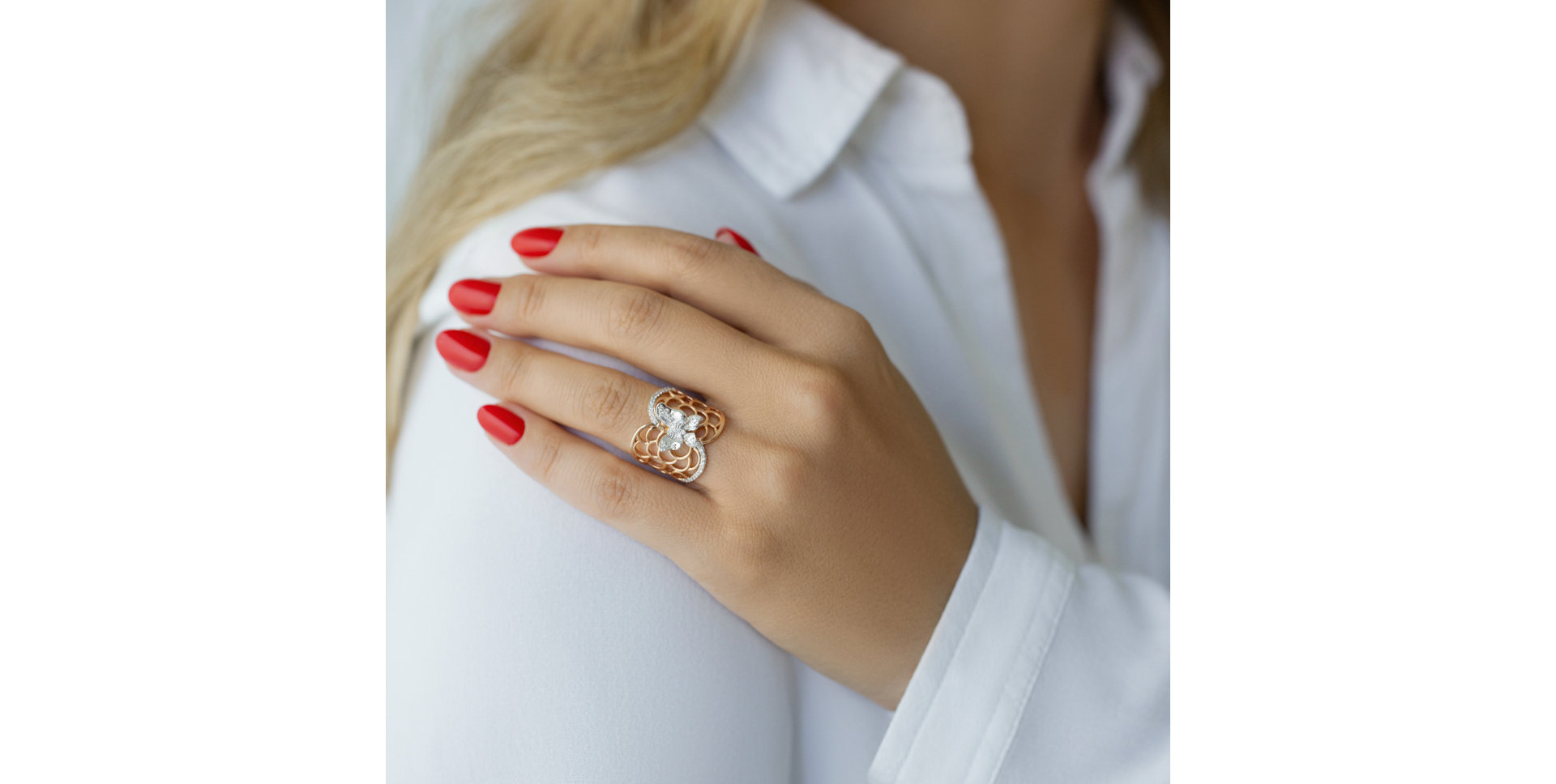 Prsten s diamanty Fantasy Kingdom