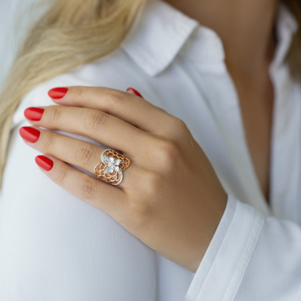 Prsten s diamanty Fantasy Kingdom