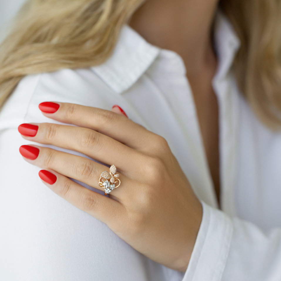 Prsten s diamanty Idyllic Garden