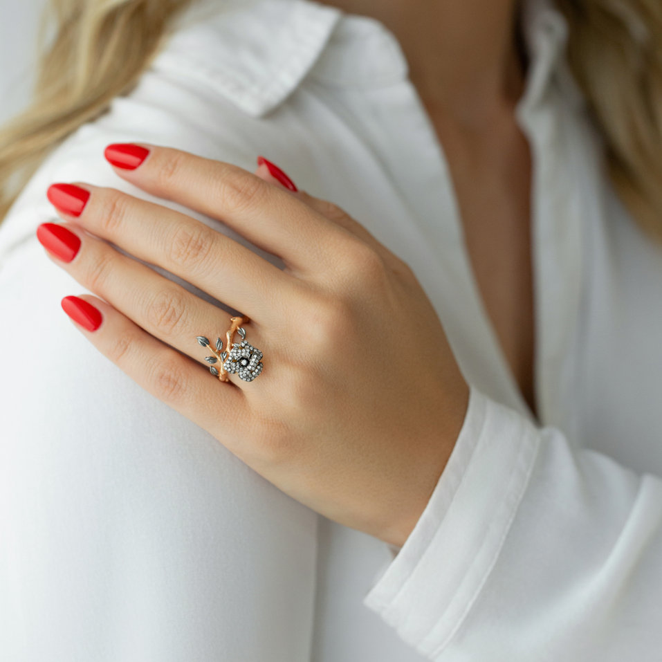 Prsten s diamanty Dark Wonder