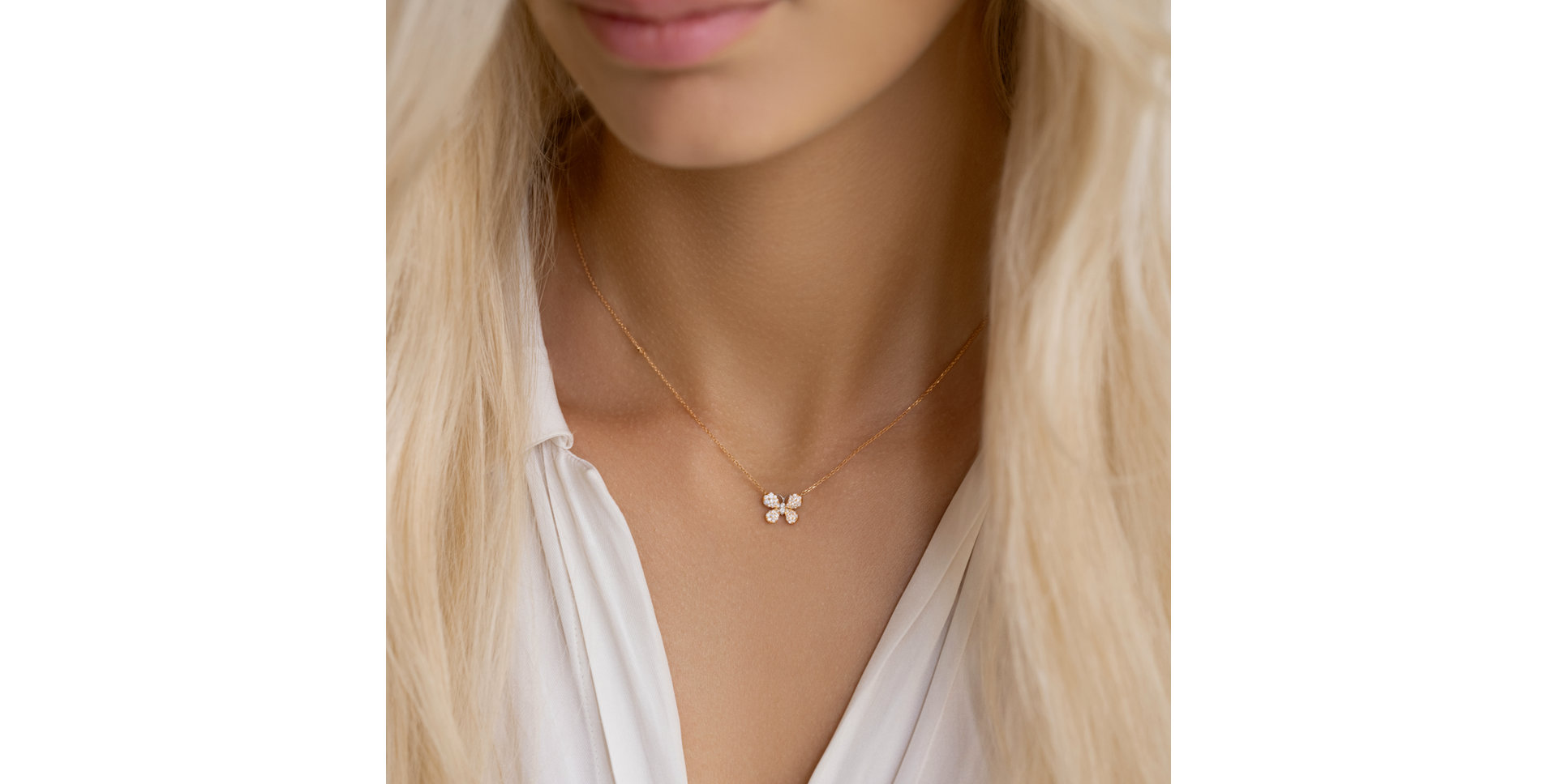 Náhrdelník s diamanty Classic Butterfly
