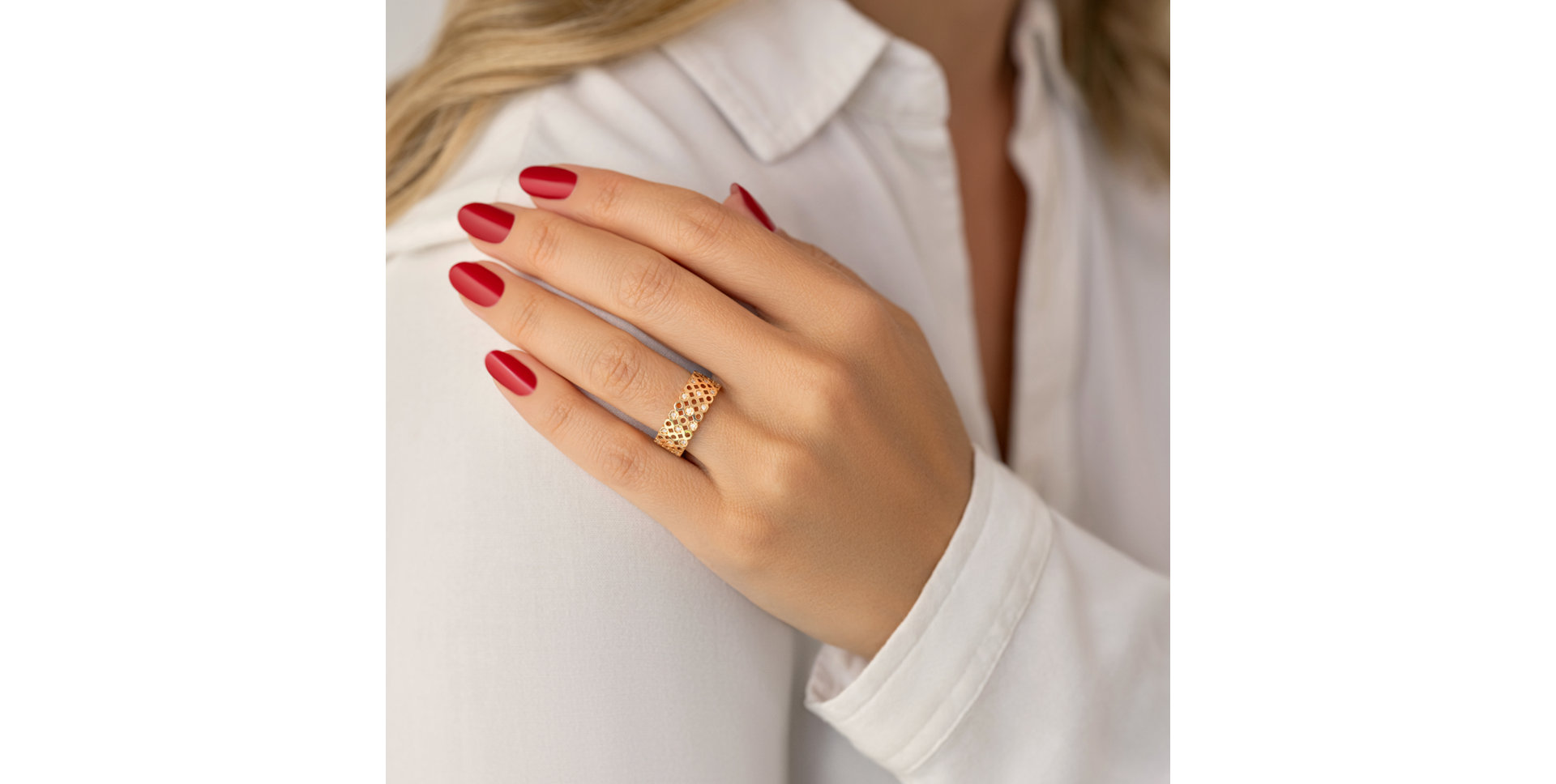 Prsten s diamanty Sunny Mosaic