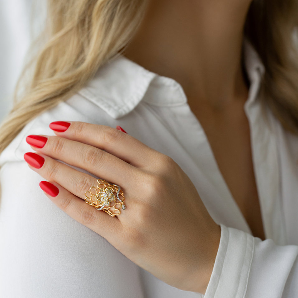 Prsten s diamanty Virgin Rose