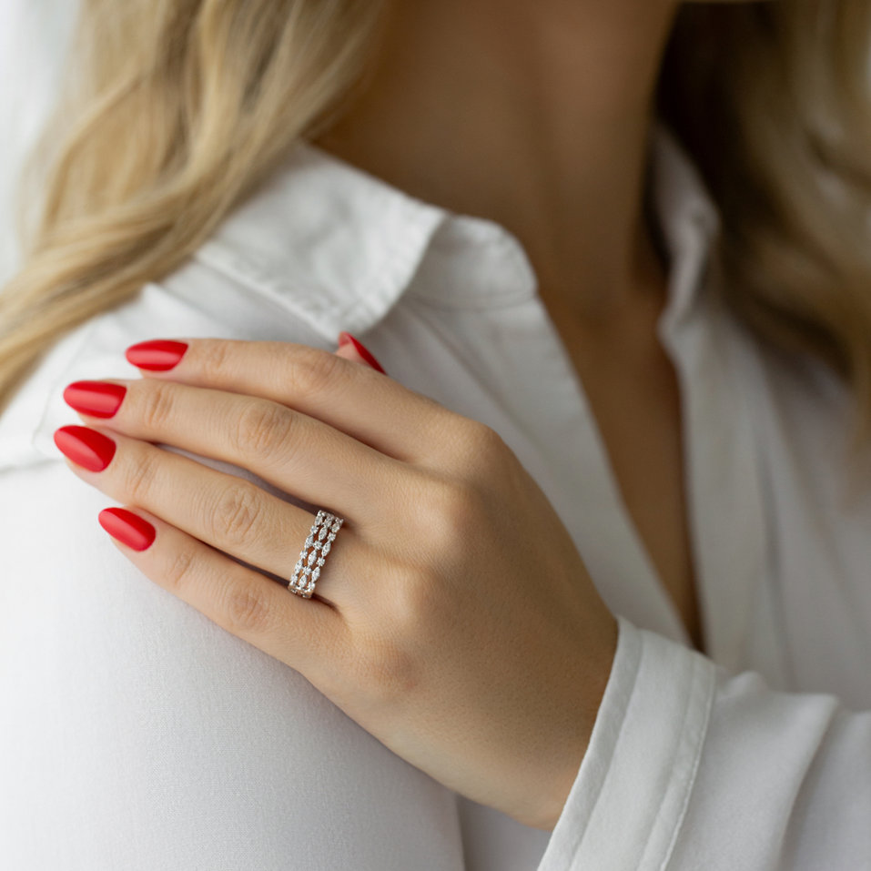 Prsten s diamanty Clarisse