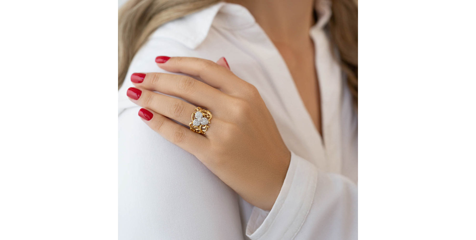 Prsten s diamanty Citrus Yellow