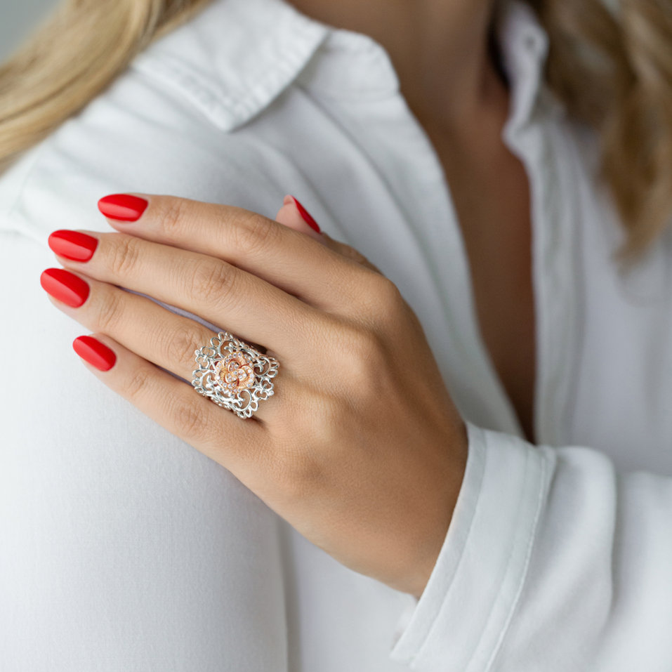 Prsten s diamanty Florian