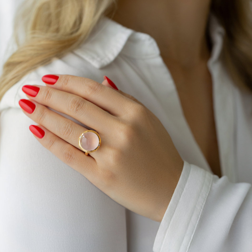 Prsten s diamanty a růženínem Dreams of Dawn