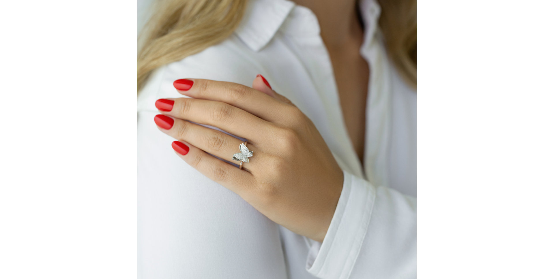 Prsten s diamanty Sparkle Butterfly