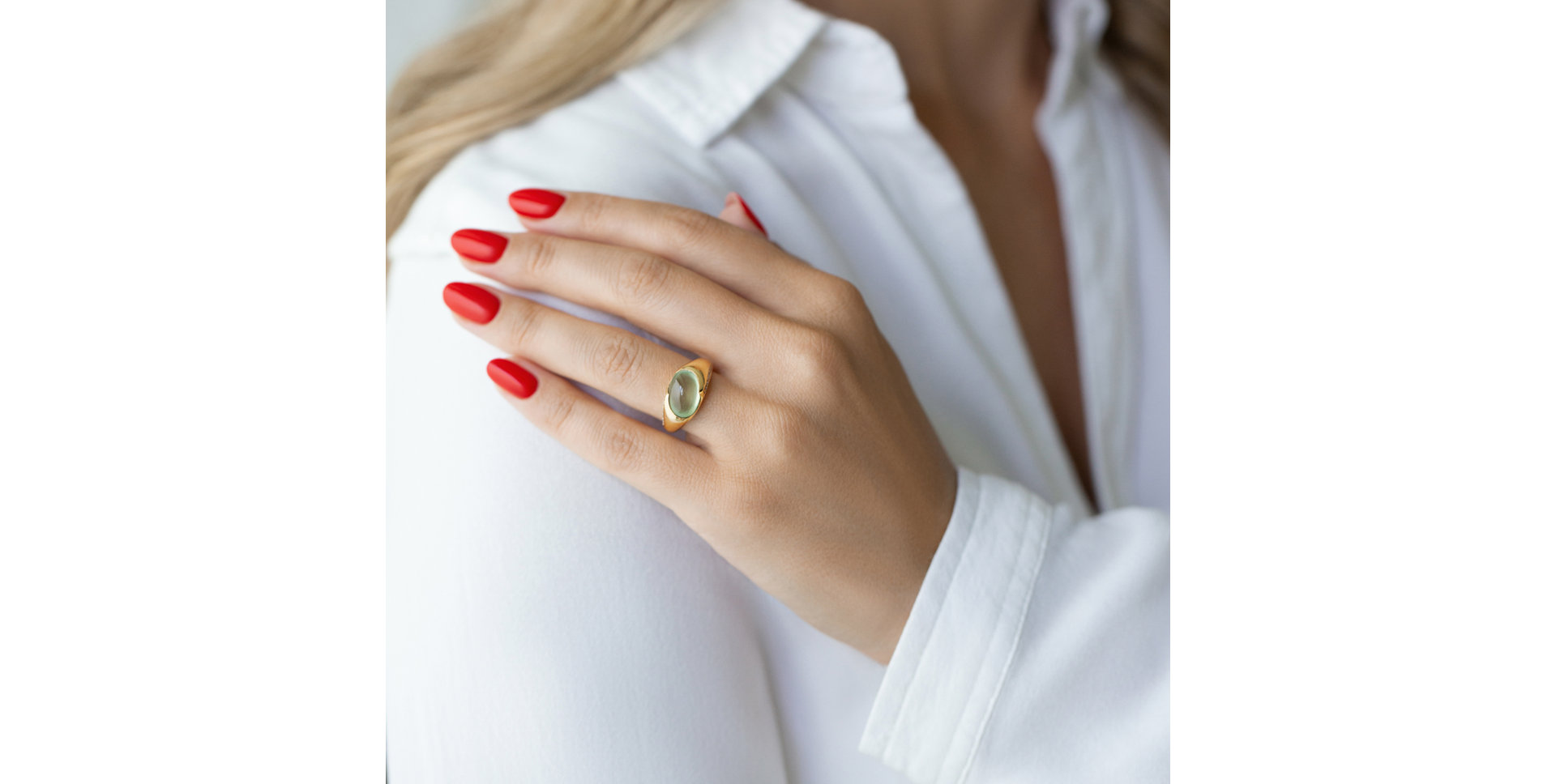 Prsten s růženínem a diamanty Mistress Desire