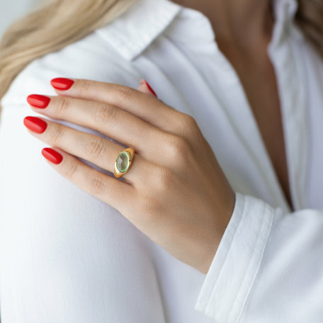 Prsten s růženínem a diamanty Mistress Desire