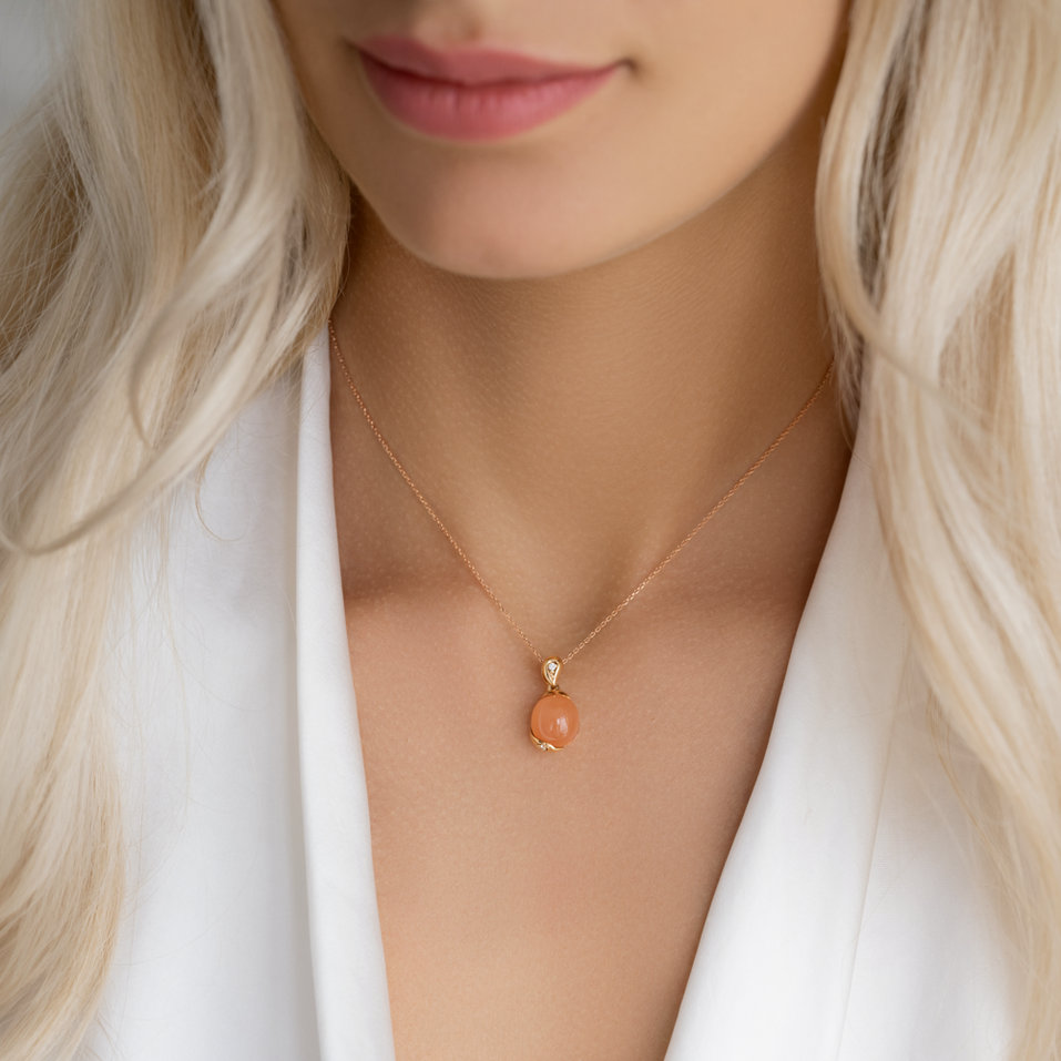 Přívěs s diamanty a měsíčním kamenem Fantasy Dawn