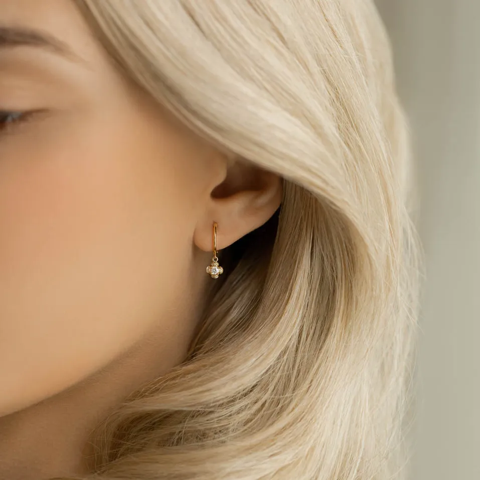 Náušnice s diamanty Brilliant Petals