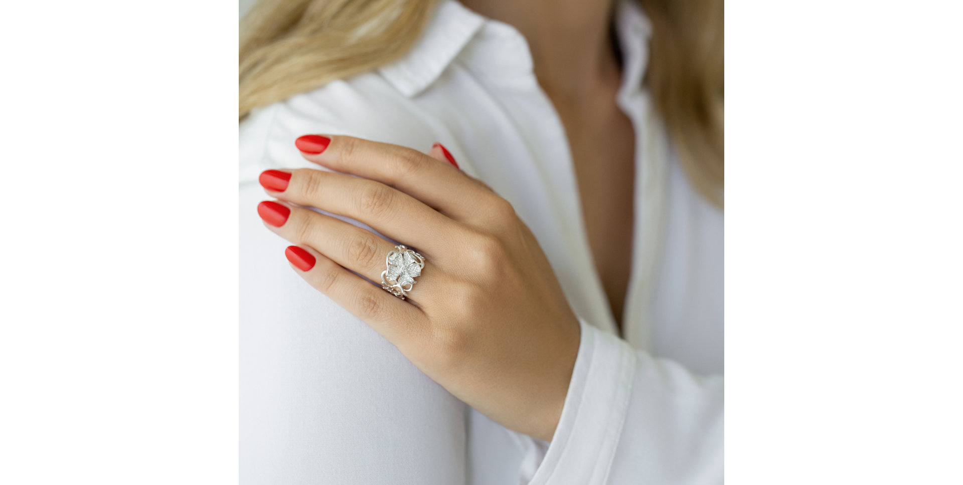 Prsten s diamanty Garden Glam