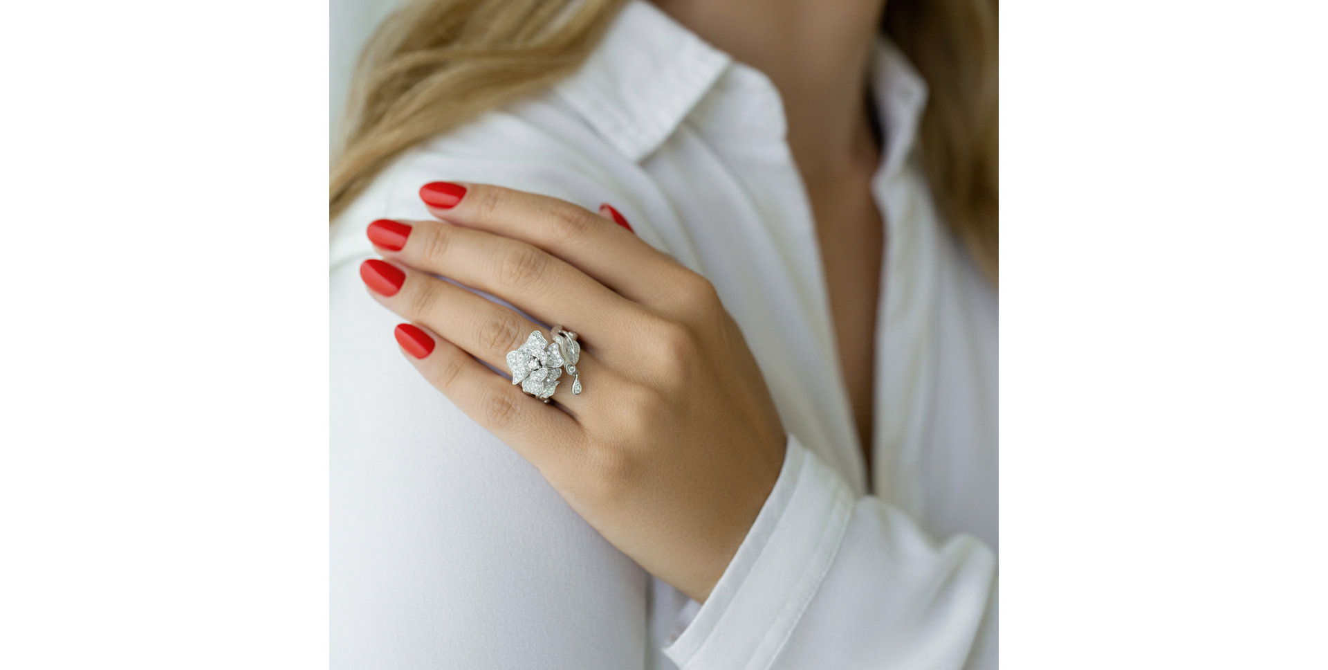 Prsten s diamanty Petal Sparkle