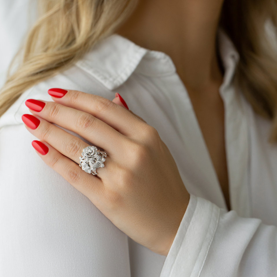 Prsten s diamanty Oblivion Garden