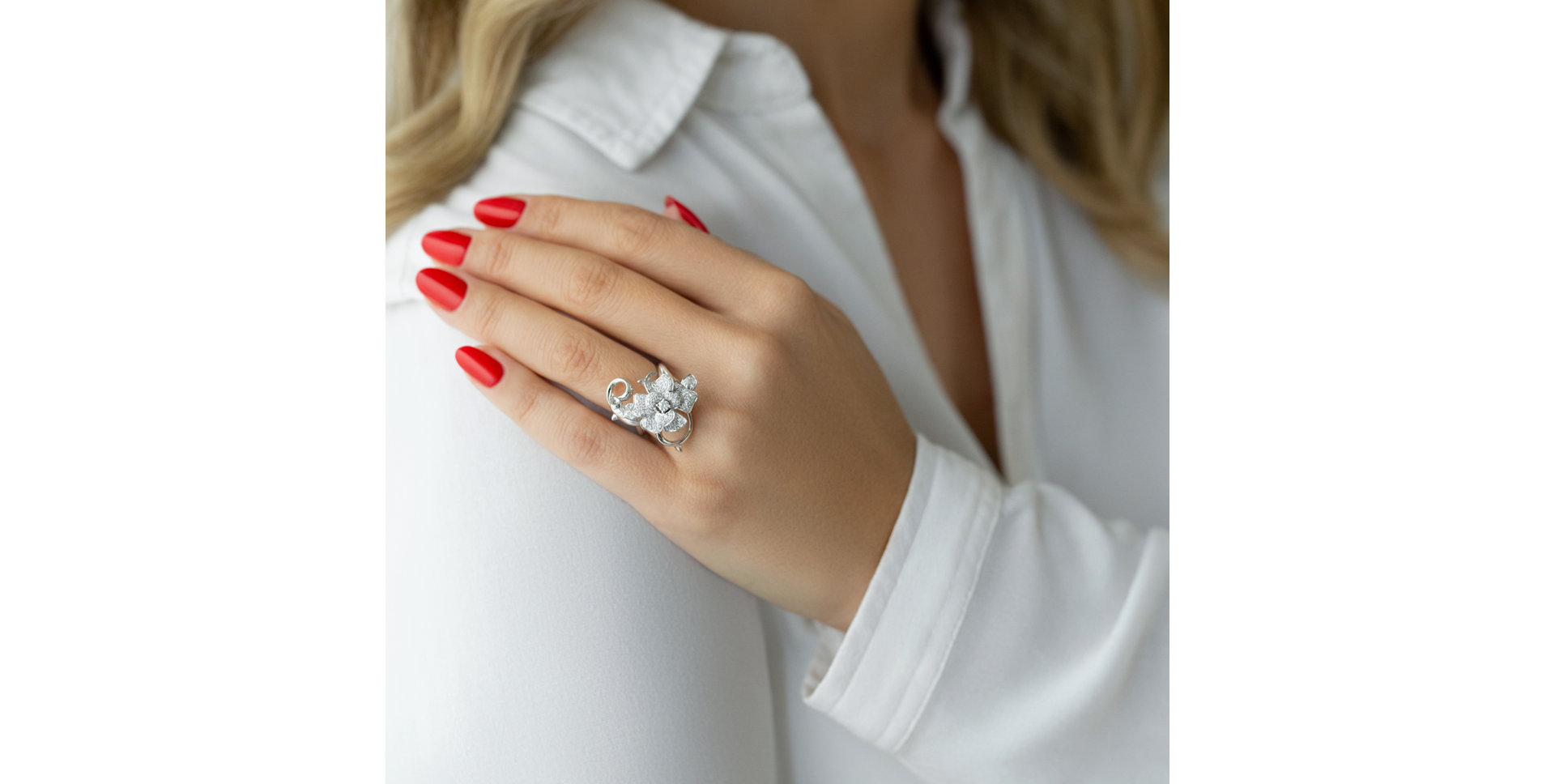 Prsten s diamanty Wild Rose