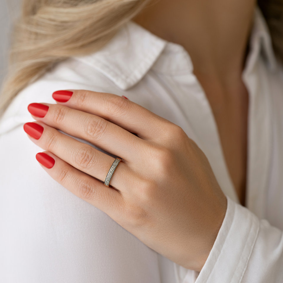 Prsten s hnědými diamanty Orient Passion