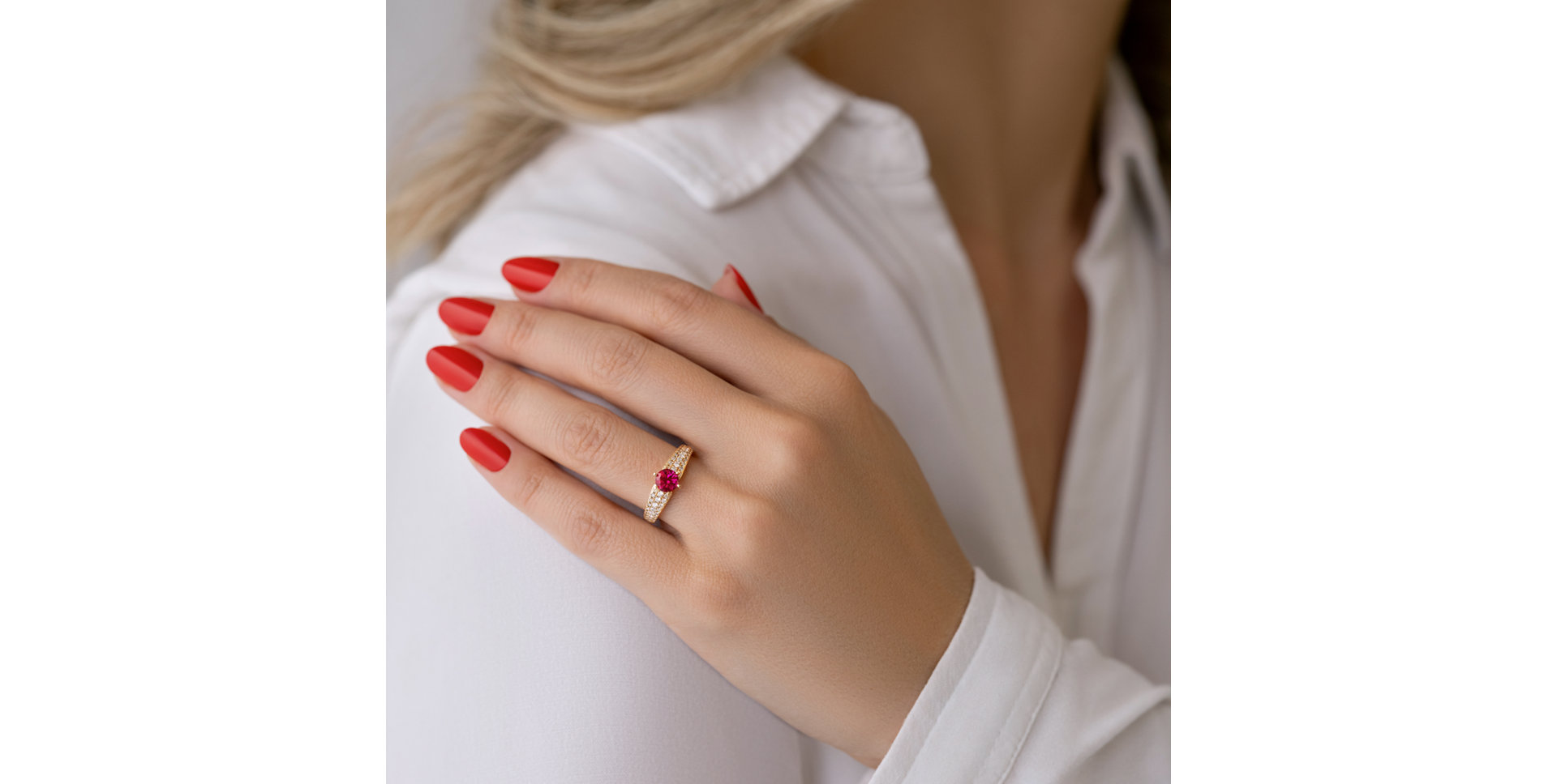 Prsten s turmalínem a diamanty Magical Queen