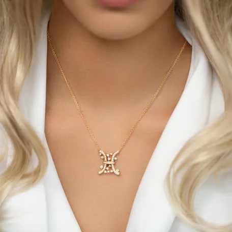 Náhrdelník s diamanty Goddess Helena