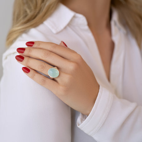 Prsten s chalcedonem Bubble Coctail