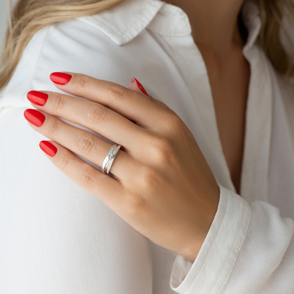 Prsten s diamanty Moon Stranger