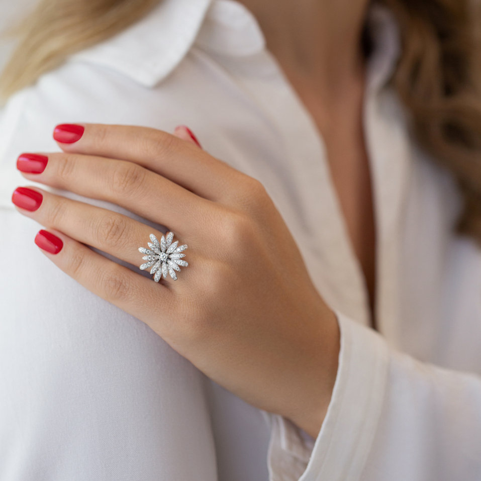 Prsten s diamanty Floriana
