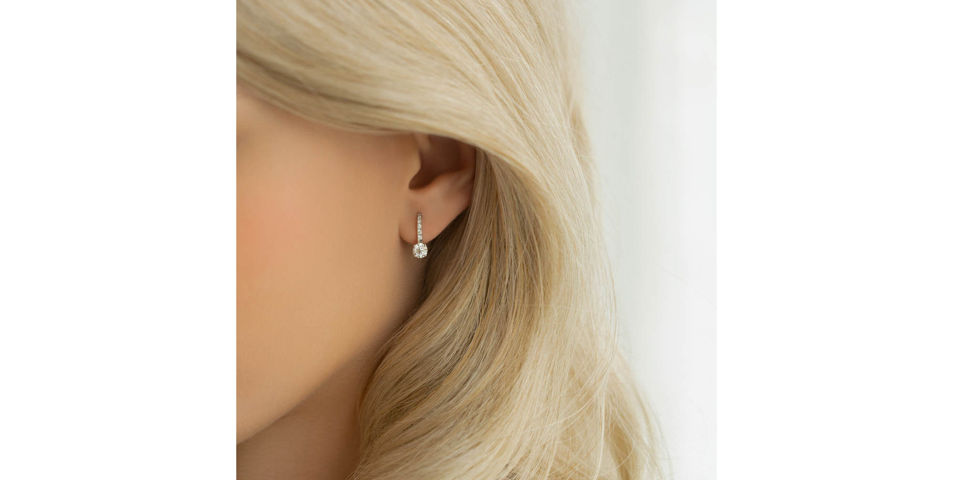 Náušnice s diamanty Fairytale Gentility