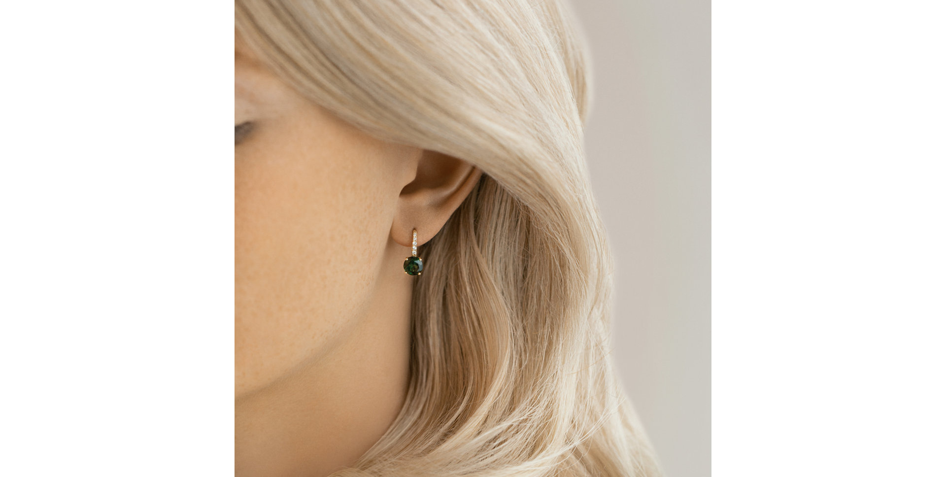 Náušnice s tanzanitem a diamanty Fairytale Gentility