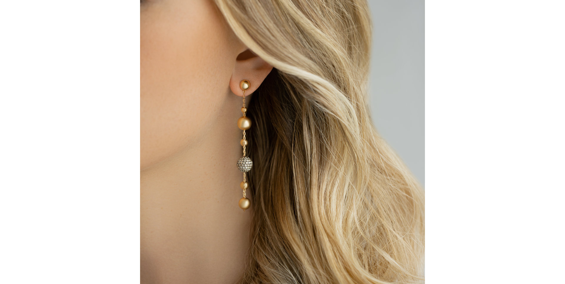 Náušnice s hnědými diamanty Fantastic Marvel