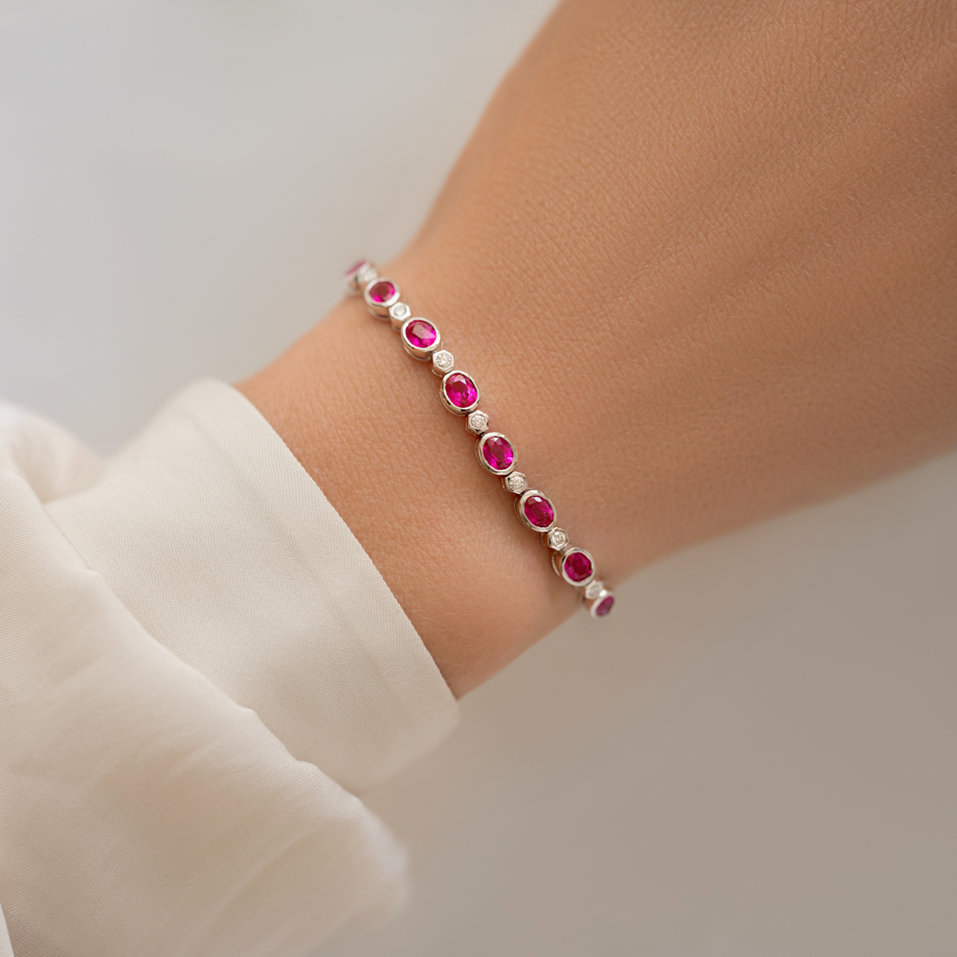 Náramek s diamanty a safíry Meghan Beauty